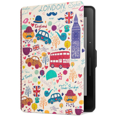 

Pottery fit Kindle 1499 version of the protective cover shell Kindle Voyage navigation dedicated painted sleep gloves London memory