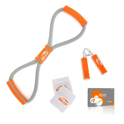 

Iber sports fitness suit four-piece S-007 8-word puller grip wrist