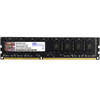 

Team DDR3 1600 desktop memory 8G