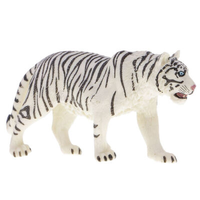 

UpperX Realistic Wild Animal Siberian Tiger Model Figure Figurine Kids Educational Toy Children Gifts White