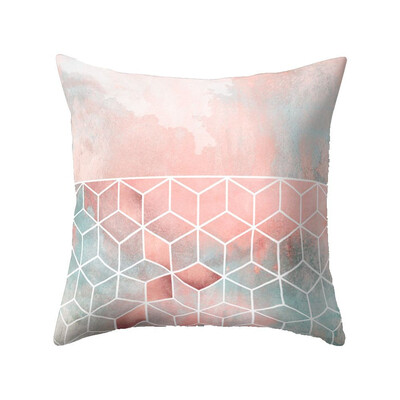 

Nordic Style Geometric Cushion Cover Polyester Pillow Case Black And White Home Decorative Pillows Cover For Sofa Car