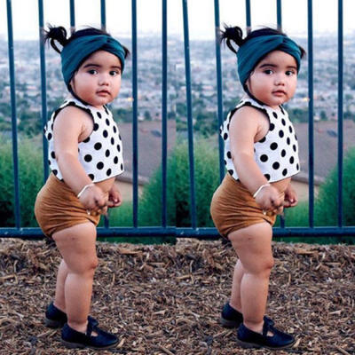 

Boutique Toddler Kid Baby Girls Vest TopsPants Shorts Outfits Clothes 2PCS