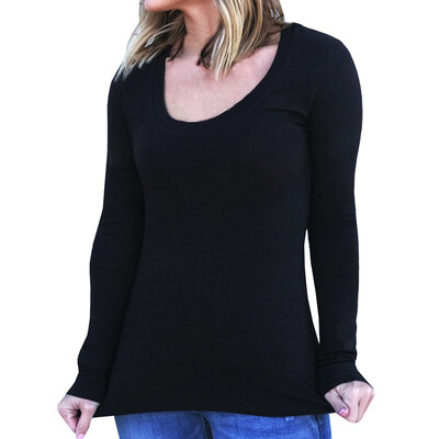 

Round Neck Pure Color T-shirt