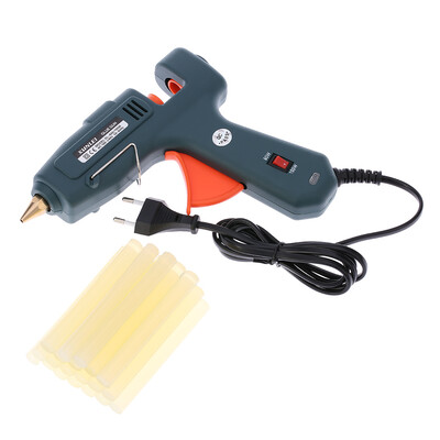 

Professional Switch 60100W Electric Hot Melt Glue Gun with 20pcs Glue Sticks Heating Craft Repair Tool