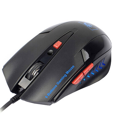 

High Performance Проводная мышь Gaming Mice Technology M398 для компьютера Gamer LOL Dota 2 FPS MMO MOBA Цвет Черный / белый с Led