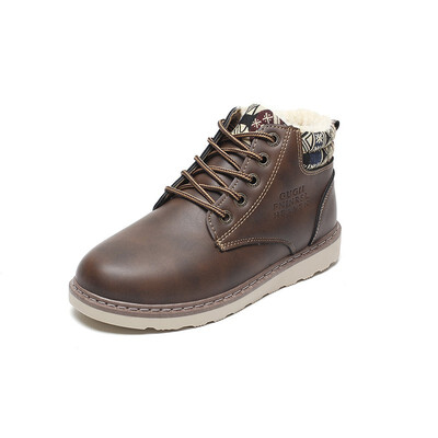 

Mens Winter warm cotton shoes Martin boots