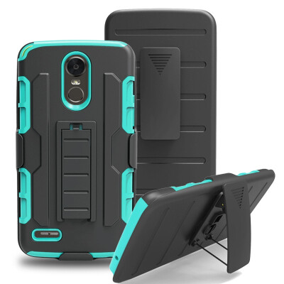 

Fivice LG Stylo 3 2017 Case TPU armor anti-drop mobile phone outdoor bracket back clip PC shell phone case