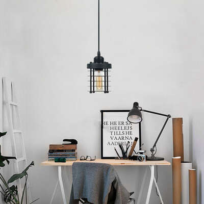 

Ever-Flower Vintage Pendant Lighting Retro Industrial Pendant Lamp Art Decoration Cafe Bar Living Room
