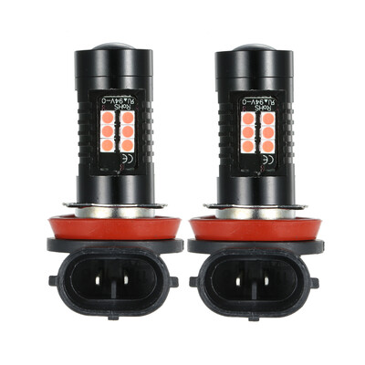 

2Pcs LED Bulb Lights Auto Lamp Bulbs Car Light H8H11 Yellow