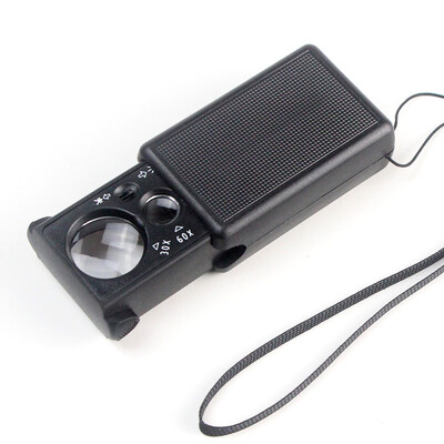 

MIXOUT 30X,60X Pocket Magnifying Glass for Jewelry Antiques Rocks