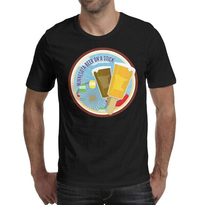 

Melinda Minnesota Fair State Black Mens t Shirts Cute Mens Short Sleeve Cotton t-Shirts
