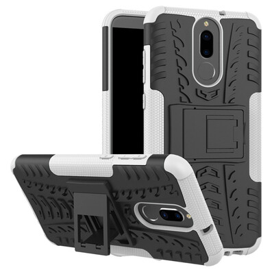 

Fivice Huawei nova 2i Case TPU anti-fall tire pattern back clip bracket phone case