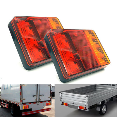 

2 pcs 8 LED Trailer Indicator Light Rear Brake Tail Lamp 12V DC Car Truck Boat Waterproof