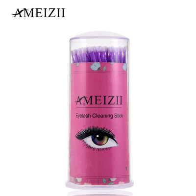 

AMEIZII 100Pcs Eyelash Grafting Mascara Gel Paste Cleaning Stick Cleaning Cotton Swab Cotton Bud Disposable Plastic Tube Cotton Ma