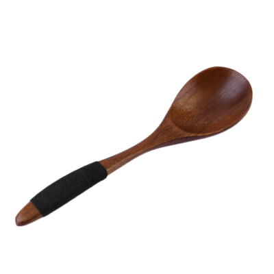 

17cm Handmade Wooden Spoon Kitchen Cooking Utensil Tool Coffee Soup Dessert