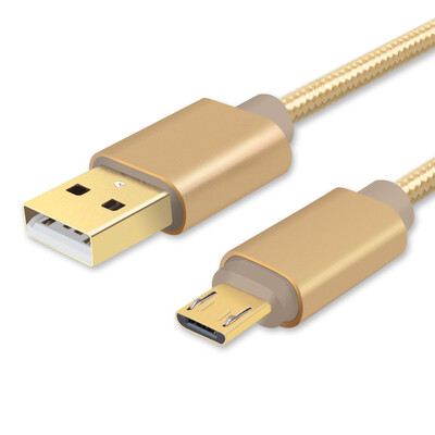 

JINDING JD-U08 Andrews data cable Micro USB interface Mobile phone charging cable for Samsung millet Meizu Sony HTC Huawei 15 m gold