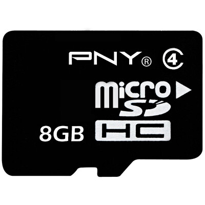 

(PNY) 8G TF (micro SD) карта памяти (CLASS4) черный