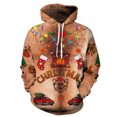 

New Christmas 3D Printed Hoodies For Both Men&Women Globle Hot Sale Mens 3D Print Pullover Womens Sweater Without Suede Inside QYDM-475