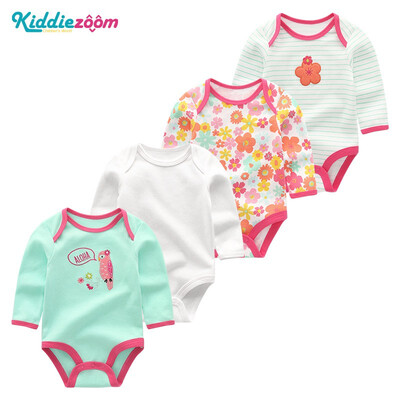 

4PCS Newborn Babywear Clothing Sets Baby Girl Clothes Cotton Rompers One-Pieces Baby Boy Clothes For Babies Bodysuits Unicorn
