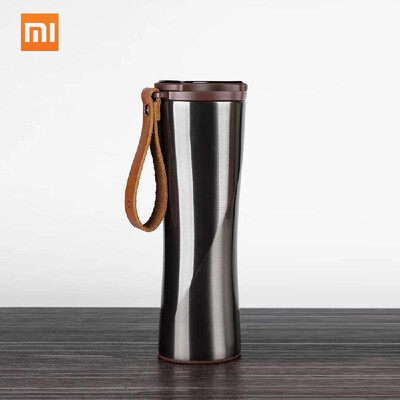 

Xiaomi -U45W 430ML Vacuum Flask LED Temperature Sensor with Genuine Leather String 304 FDA Stainless Steel Insulation Water Mil