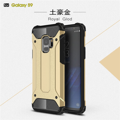 

Fivice Samsung Galaxy S9 case Luxury Silicone Diamond Armor PC Hard Shell Phone Case