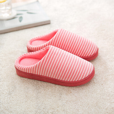 

Women&Men pinstripe anti-slip cotton indoor shoes