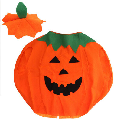 

MyMei 2016 New Hot Non-woven Pumpkin Clothes For Children Cosplay Halloween Decoration Clothes Party Costumes Accessorries