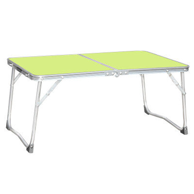 

Shang Long portable aluminum alloy folding outdoor computer desk desk lazy bed small table camping table table table mini compact and easy to carry 60 * 40cm white C01