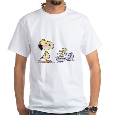 

CafePress - Snoopy&Woodstock Easter White T-Shirt - 100 Cotton T-Shirt White