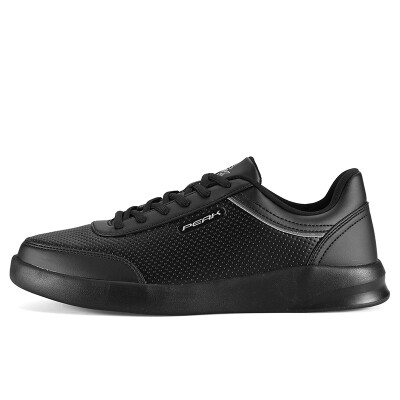 

PEAK mens shoes wear non-slip leather panel shoes casual fashion sports shoes classic culture shoes DB840281 black 42 yards