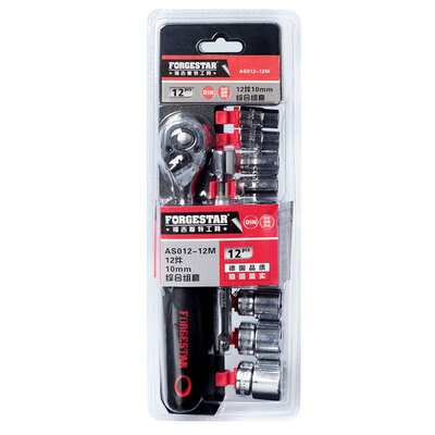 

FORESTAR 12-SERIES 38 ASSEMBLY TUBE 10mm Fast Ratchet Wrench Auto Repair Tool Set AS012-12M