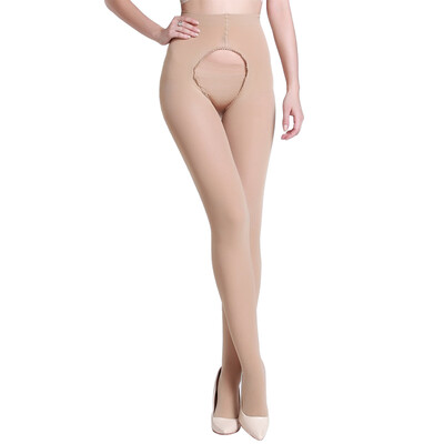

Langsha LangSha stockings female free off the crotch pantyhose 120D velvet underwear tights 3 color
