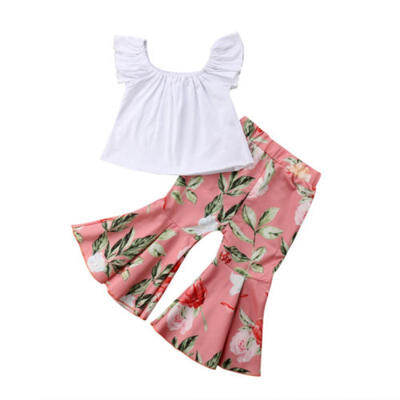 

Toddler Baby Kids Girls Outfits T-shirt Tops Long Pants Leggings Clothes Set