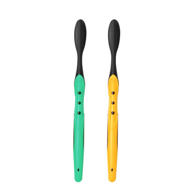 

2pcs Bamboo Charcoal Toothbrush Soft Black Tooth Brush Travel Eco-friendly Brush Tooth For Adults