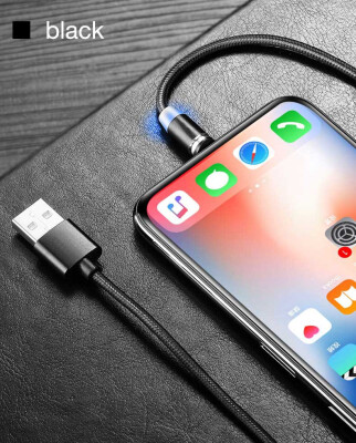 

3IN1 LED Magnetic Cables USB to Micro-USB Type C IOS ports 21A charger cable for iPhone X  Max Sungsung S9 Andriod Smart Phones