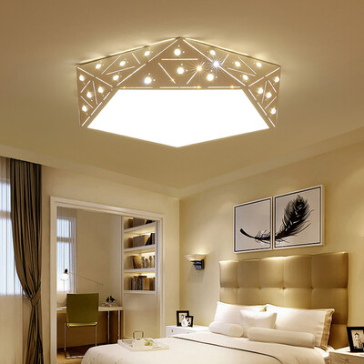 

Ever-Flower Max 24W Modern Led Flush Mount Ceiling Light for Living Room Bedroom Painted Finish