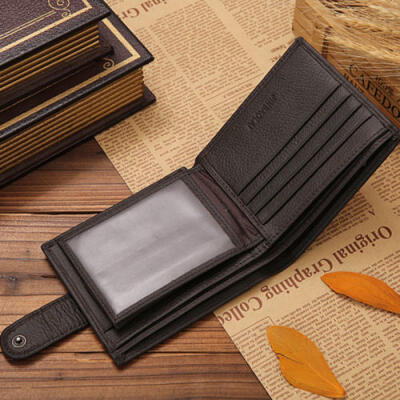 

Mens Soft Leather Money Clip Slim Wallet ID Credit Bank Card Holder Coin Purse