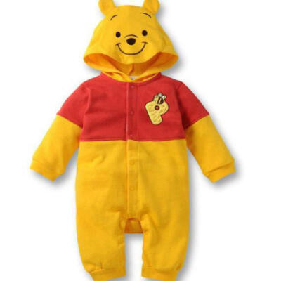 

Winnie The Pooh Tiger Newborn Baby Boy Girl Cotton Hoodie Romper Jumpsuit Outfit