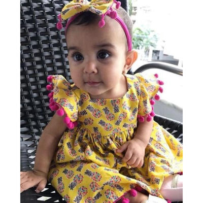 

Sweet Girls Princess Dress Kids Baby Birthday Party Wedding Pageant Dresses