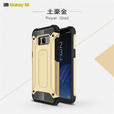 

Fivice Samsung Galaxy S8 case Luxury Silicone Diamond Armor PC Hard Shell Phone Case