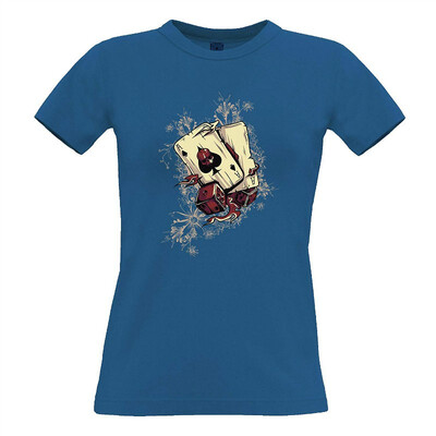 

Gambling Art Womens Tee Cards&Dice Graphic