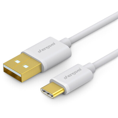 

Win shengwei UTC-6100B Type-C data cable USB Andrews mobile phone charging cable 1 meter white mobile power charging cable for music millet