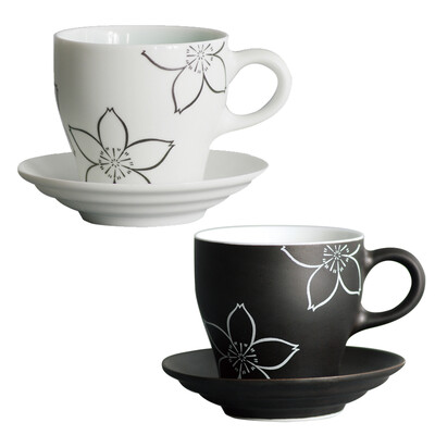 

Guibao Moxie Cup Sakura серии Брюки Креативные чашки кофе Пары Кубки Молочные чашки - Наборы
