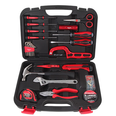 

WORKPRO W1125 classic household tool set manual hardware repair tools set electrician woodworking combination