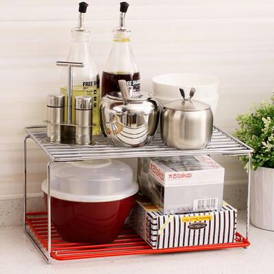 

Ou Runzhe Shelf 2-story foldable cabinet shelves red