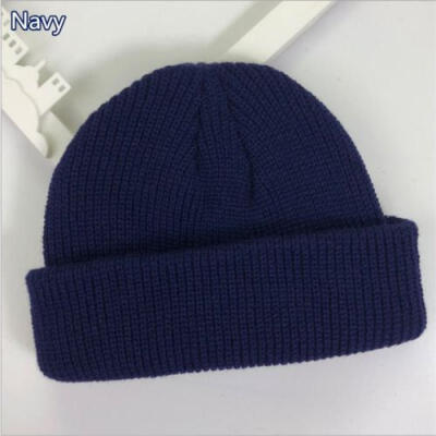 

Mens Women Beanie Knit Ski Cap Hip-Hop Blank Color Winter Warm Unisex Wool Hat