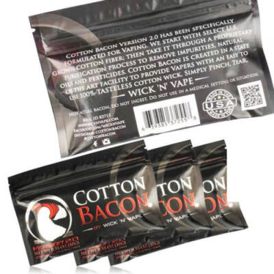 

Cotton Bacon COTTON BACON V2 20 By Wick N Vape Organic Wicking Material AU