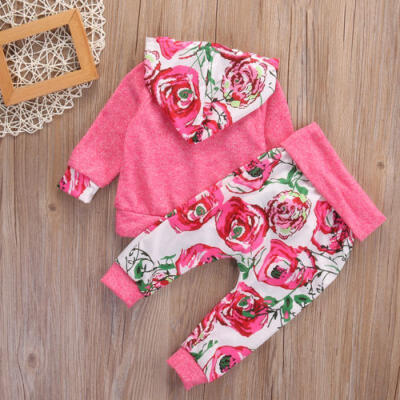 

Toddler Infant Baby Girls Clothes Tops Hoodie T-shirtLong Pants Outfit UK
