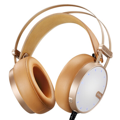 

First impression G20 high-fidelity head-mounted monitor level gaming gaming headset with wheat with colorful lights white