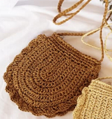 

Vintage Mori Fashionable Weave Bag Vacationing Beach Summer Paper Strings Shoulder Bags Beautiful And Elegant Well Design for Wome